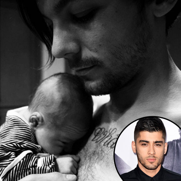 zayn malik thinks louis tomlinson s baby is cute as f k but they